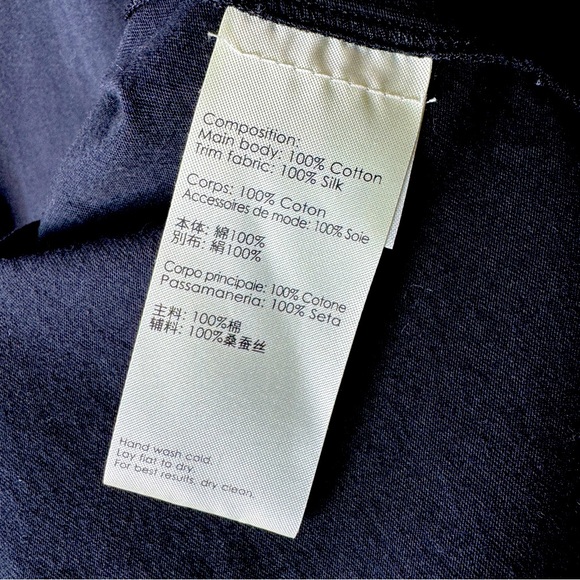 ☀️ Designer 3.1 Phillip Lim Crew Neck Short Sleeve Cotton Satin T-Shirt Sz Large - Picture 4 of 5